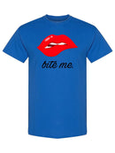 Bite Me Quote And Lips T-shirt -SPIdeals Designs