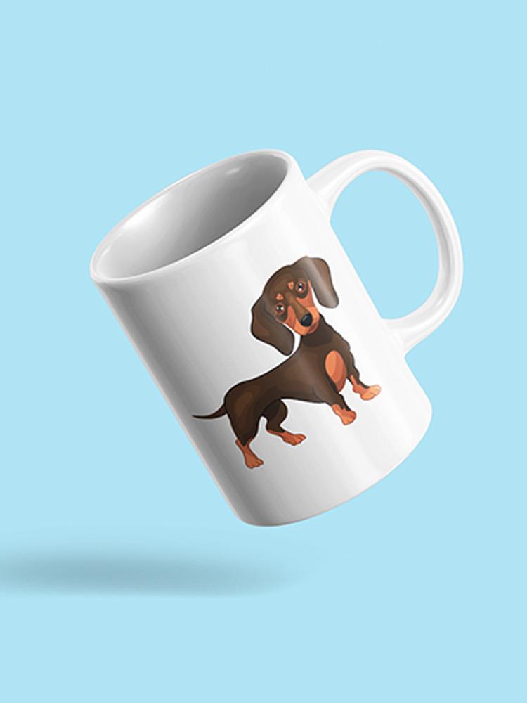 Cute Dachshund Drawing Mug -SPIdeals Designs