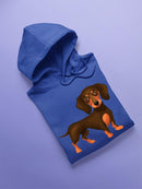 Cute Dachshund Drawing Hoodie -SPIdeals Designs