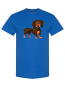Cute Dachshund Drawing T-shirt -SPIdeals Designs