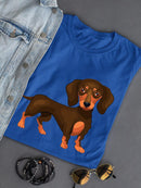 Cute Dachshund Drawing T-shirt -SPIdeals Designs