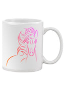 Neon Horse Outline Mug -SPIdeals Designs