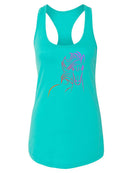 Neon Horse Outline Racerback Tank -SPIdeals Designs