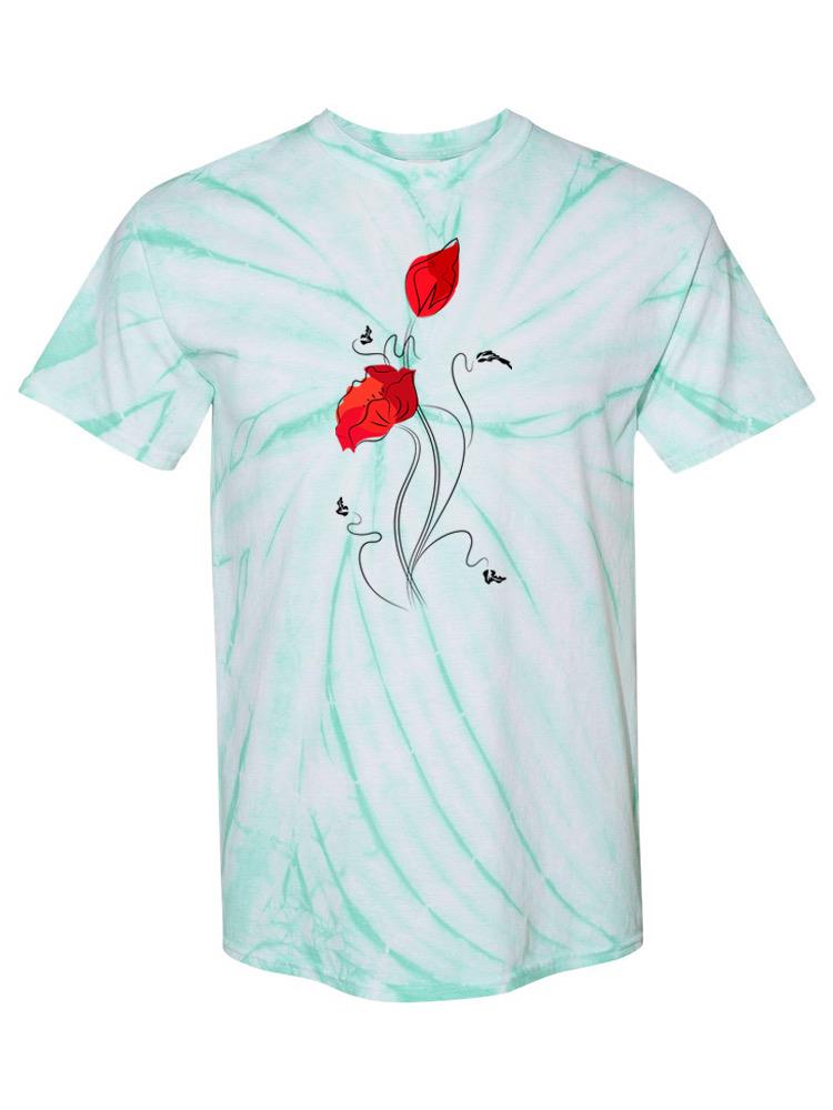 Poppies Tie Dye Tee -SPIdeals Designs