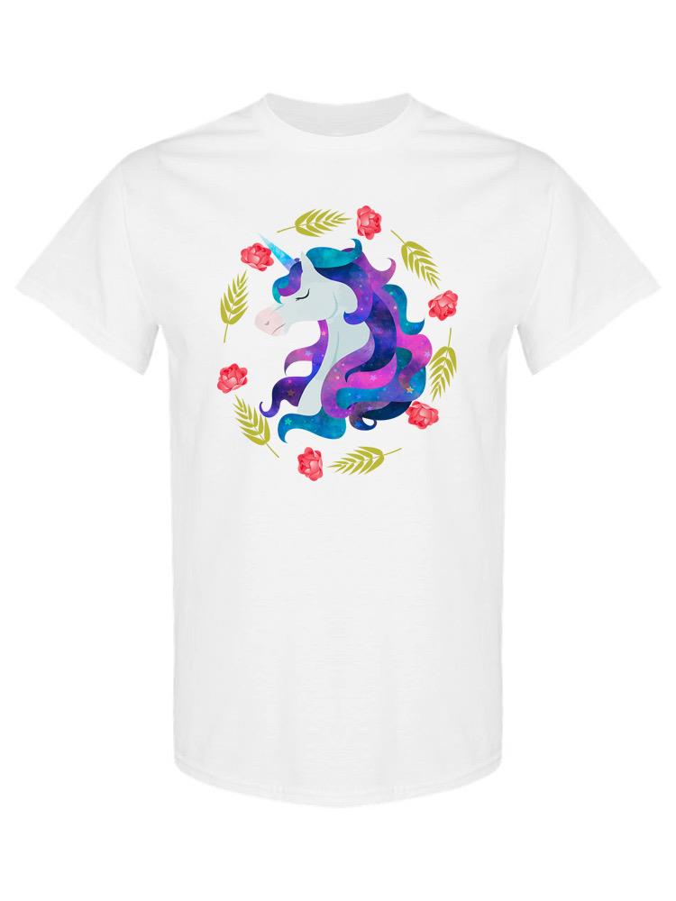 Unicorn With Flower Circle T-shirt -SPIdeals Designs