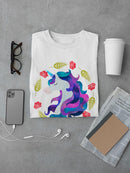 Unicorn With Flower Circle T-shirt -SPIdeals Designs