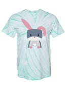 Bunny With Hero Costume Tie Dye Tee -SPIdeals Designs