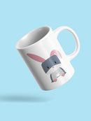 Bunny With Hero Costume Mug -SPIdeals Designs