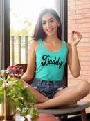 Daddy Text Racerback Tank -SPIdeals Designs