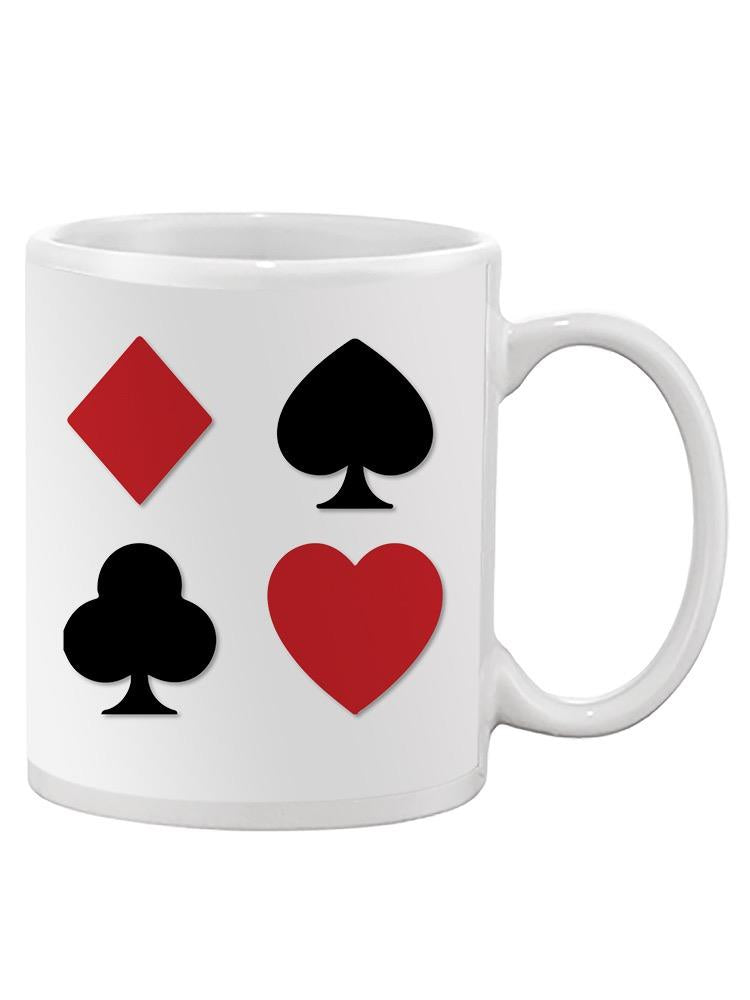 Poker Suits Mug -SPIdeals Designs