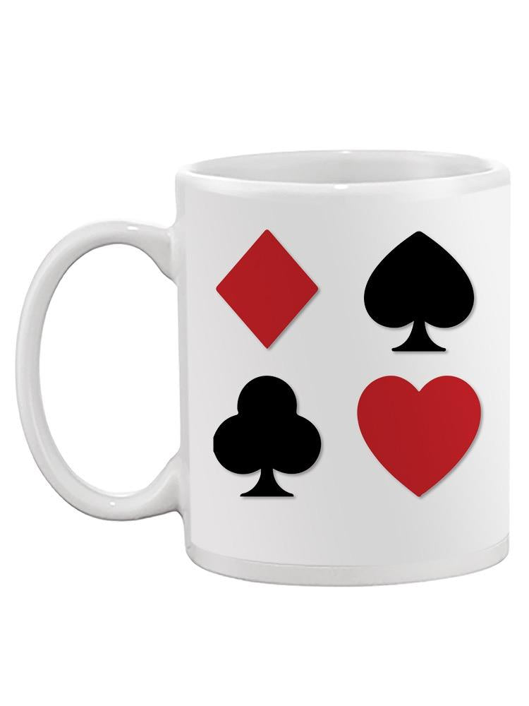 Poker Suits Mug -SPIdeals Designs