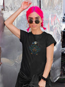 Bird And Pattern T-shirt -SPIdeals Designs