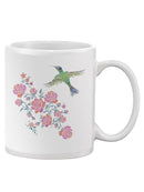 Flowers And Hummingbird Mug -SPIdeals Designs