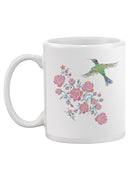 Flowers And Hummingbird Mug -SPIdeals Designs