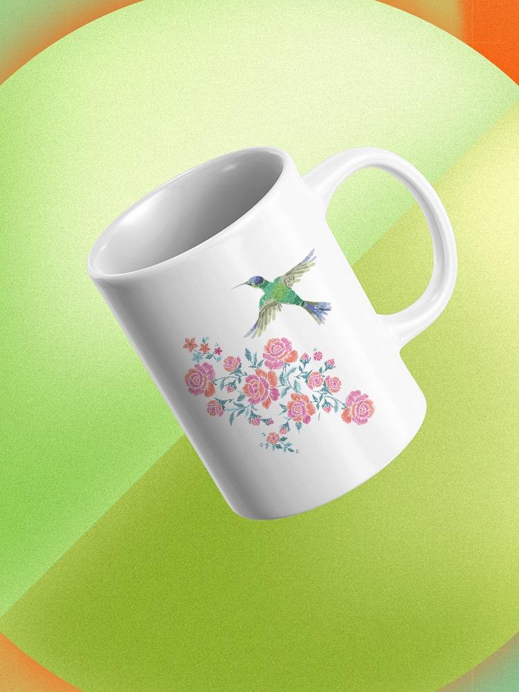 Flowers And Hummingbird Mug -SPIdeals Designs