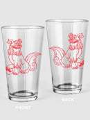 Foo Dog Guardian Pint Glass -SPIdeals Designs