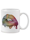 Watercolor Lips Mug -SPIdeals Designs