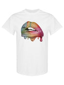 Watercolor Lips T-shirt -SPIdeals Designs
