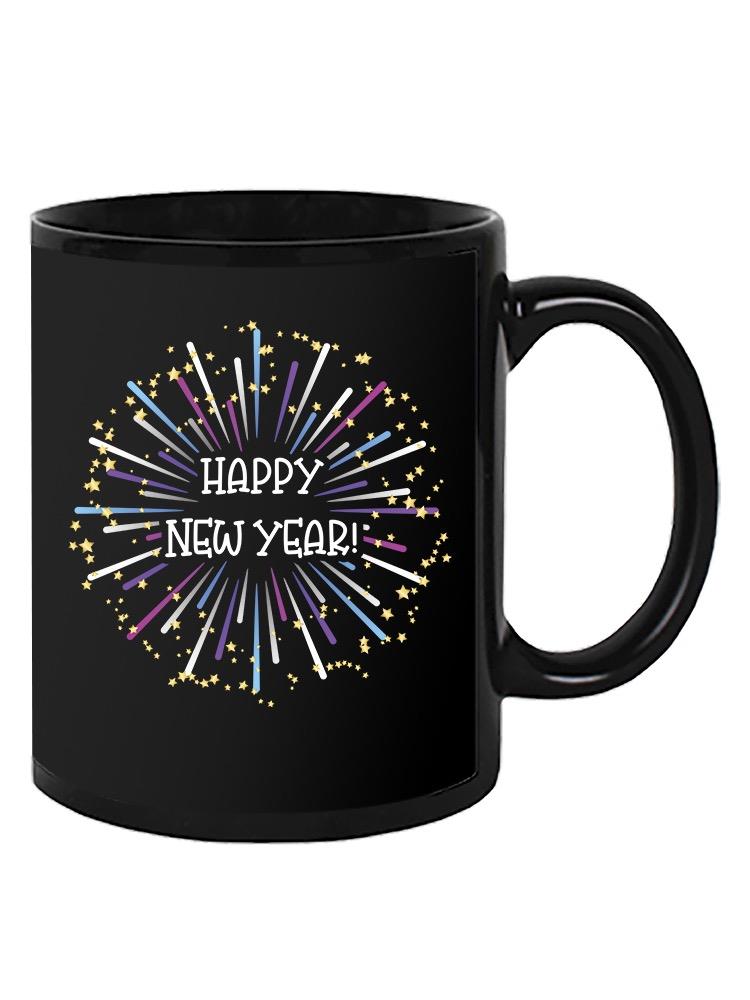 Happy New Year Fireworks Mug -SPIdeals Designs