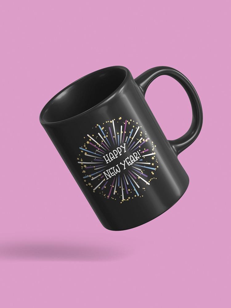 Happy New Year Fireworks Mug -SPIdeals Designs