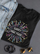 Happy New Year Fireworks T-shirt -SPIdeals Designs