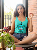 Turtle In Patterns Racerback Tank -SPIdeals Designs