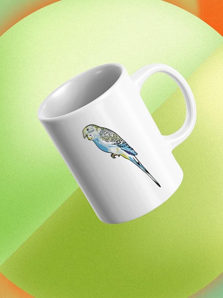 Yellow Face Blue Wavy Parrot    Mug -SPIdeals Designs
