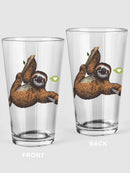 Lovely Sloth Pint Glass -SPIdeals Designs