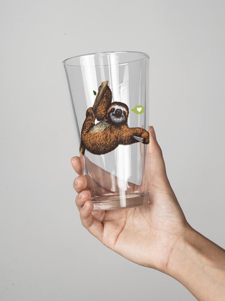 Lovely Sloth Pint Glass -SPIdeals Designs