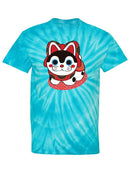 Good Luck Cat Tie Dye Tee -SPIdeals Designs
