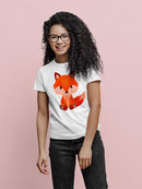 Cute Fox Sitting T-shirt -SPIdeals Designs