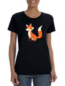 Sitting Fox T-shirt -SPIdeals Designs