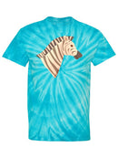 Zebra Profile Tie Dye Tee -SPIdeals Designs