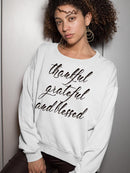 Thankful Grateful And Blessed Hoodie or Sweatshirt -SPIdeals Designs