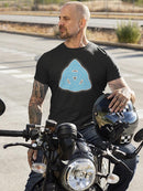 Blue Shaped Art T-shirt -SPIdeals Designs