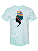 A Fashion Woman Tie Dye Tee -SPIdeals Designs