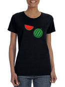 Watermelon And Slice T-shirt -SPIdeals Designs