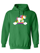 Unicorn On A Rainbow Hoodie -SPIdeals Designs