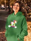 Unicorn On A Rainbow Hoodie -SPIdeals Designs
