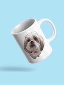 Cute Dog With A Bow Tie Mug -SPIdeals Designs