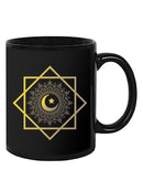 Crescent Moon With Shapes Mug -SPIdeals Designs