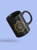 Crescent Moon With Shapes Mug -SPIdeals Designs