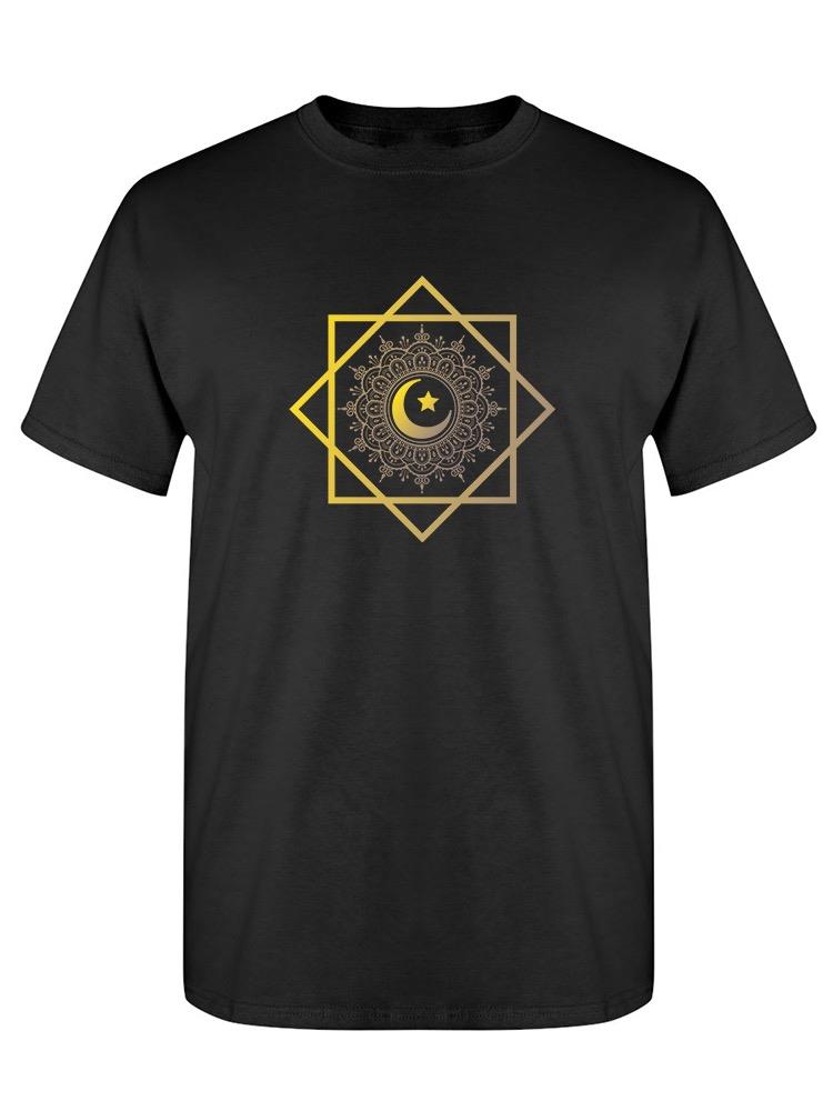Crescent Moon With Shapes T-shirt -SPIdeals Designs