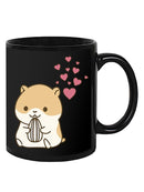 Cute Hamster With Hearts Mug -SPIdeals Designs