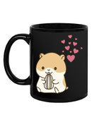 Cute Hamster With Hearts Mug -SPIdeals Designs