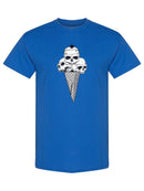 Ice Cream Cone Skulls T-shirt -SPIdeals Designs