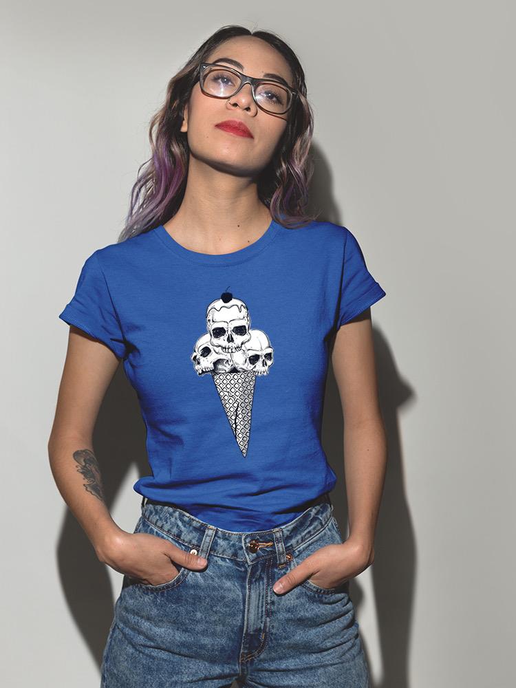 Ice Cream Cone Skulls T-shirt -SPIdeals Designs