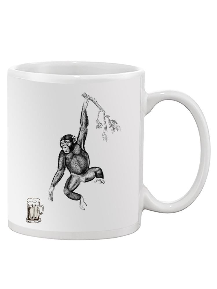 Monkey And Beer Mug -SPIdeals Designs