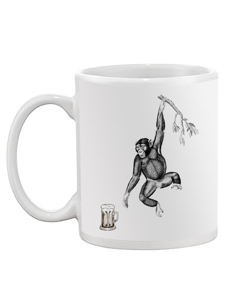 Monkey And Beer Mug -SPIdeals Designs