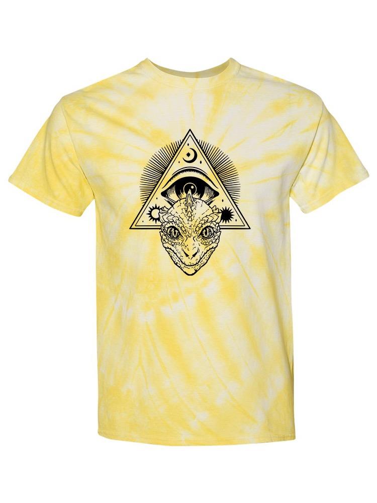 Triangle Eye And Reptile Tie Dye Tee -SPIdeals Designs